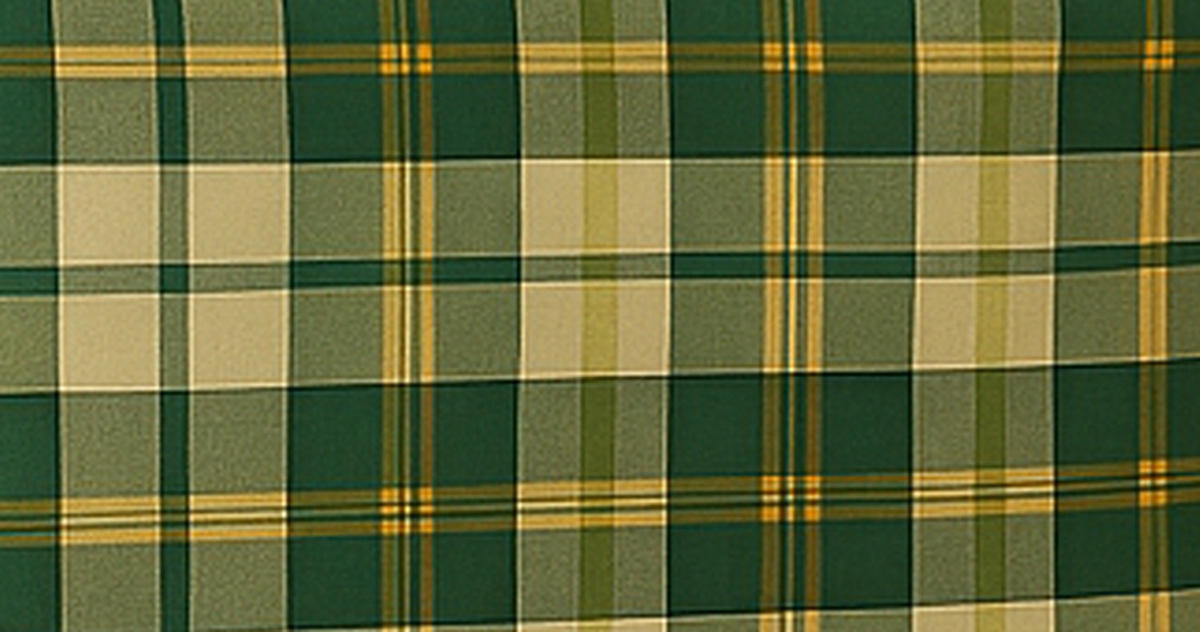 GARTENSESSEL-AUFLAGE Deluxe Brockton Grün/Beige kariert - Grün, Textil (48/7/88cm) - TPFGarden