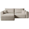 ECKSOFA Kornel mit Schlaffunktion Beige Boucle - Beige, Textil (248/165cm) - Bromarkt