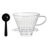KAFFEEFILTER Tropfer Kunststoff Ø 13,5 cm - Transparent, Kunststoff (15/11.5/13.5cm)
