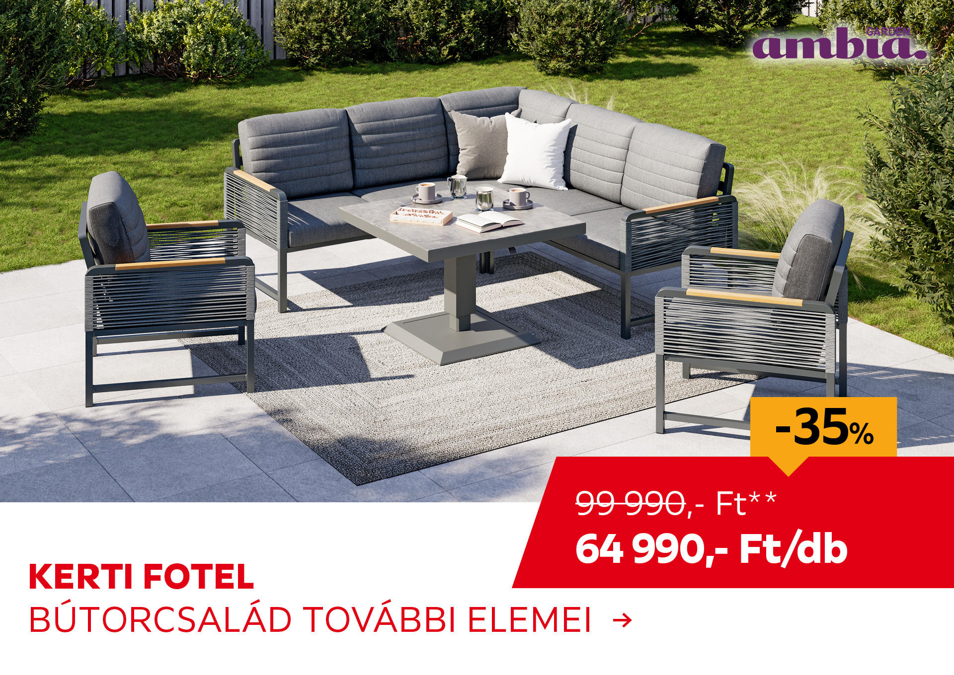 KERTI FOTEL Kiemelt termék 99990 Ft.- helyett 64990 Ft.-