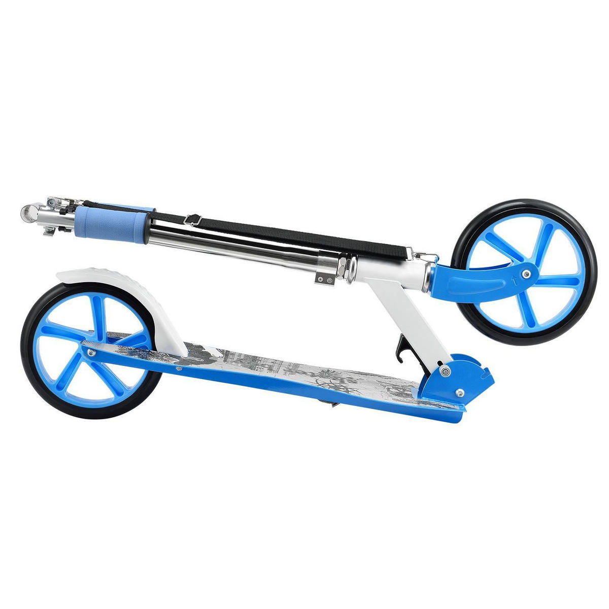 SCOOTER / Cityroller Graffity Grau - Grau, Metall (88/27/106cm) - Artsport