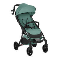 BUGGY Cloe bis 22 kg dunkelgrün Aluminiumrahmen faltbar Getränkehalter - Grün, Metall (72/43/102cm) - Kikka boo