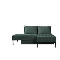 ECKSOFA Mit Schlaffunktion MOOKA 4in1-Multifunktions-System Stoff Velo Rechts Grun - Grün, Holz/Textil (145/160cm) - Kaiser Möbel