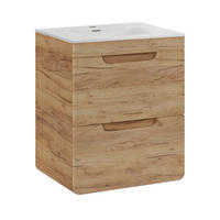 WASHTISCHKOMBI ARVIDA SET1 Eiche - Eichefarben, Glas/Holzwerkstoff (60/59/46cm) - Komodee