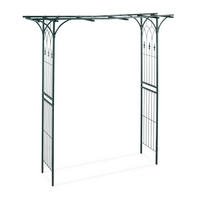 ROSENBOGEN - Dunkelgrün, Metall (202/205/52cm) - Relaxdays