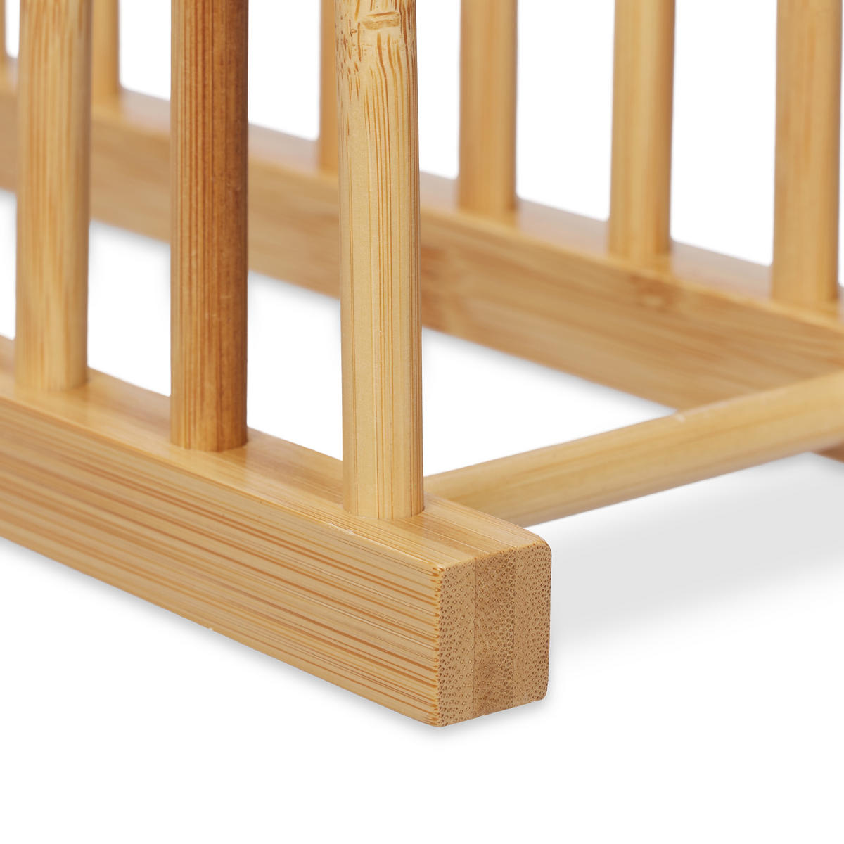 TELLERSTÄNDER - Hellbraun, Holz (12.5/12/40cm) - Relaxdays