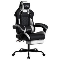 GAMINGSTUHL Racing ergonomisch verstellbar Drehstuhl Schwarz - Schwarz, Metall (63/127/56cm) - Kaket