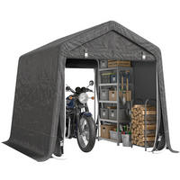 CARPORT Dunkelgrau 1 Stück - Dunkelgrau, Kunststoff/Metall (240/240/280cm) - GiPP