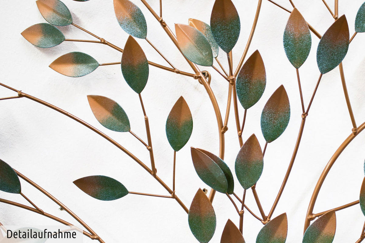 WANDDEKO Braun 98/98 cm - Braun, Metall (2.2/98/5cm) - KUNSTLOFT