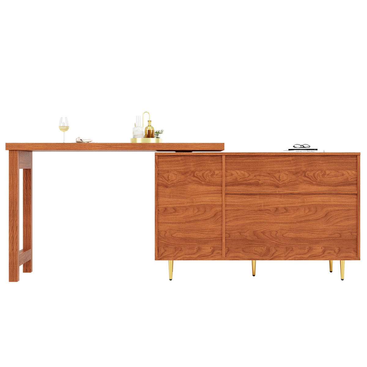 BÜRO-AUFBEWAHRUNGSSCHRANK Braun 187/40/76 cm - Braun, Holzwerkstoff (40/76/187cm) - Urban Meuble