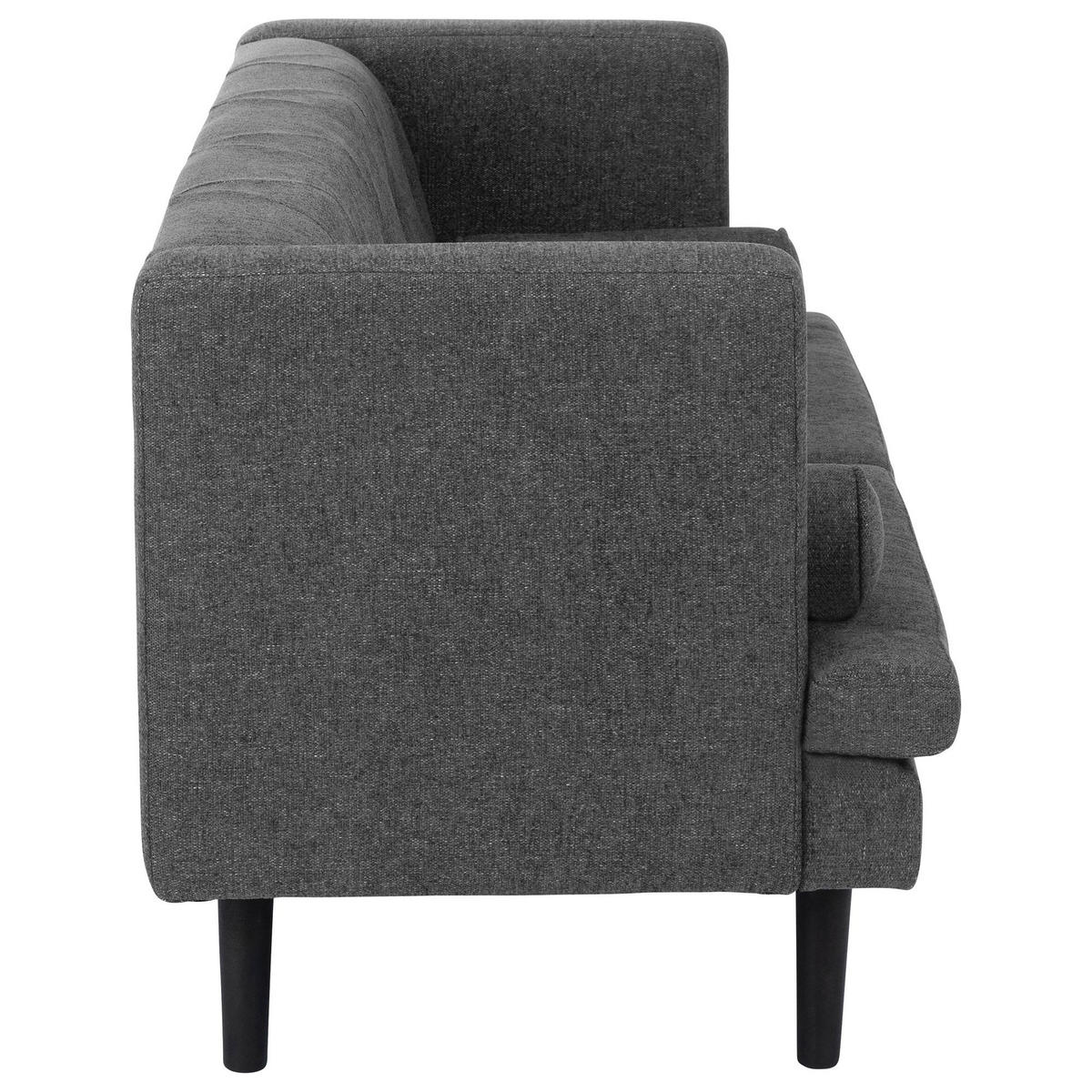 KINDERSOFA 2-Sitzer Keavy Flachgewebe anthrazit - Anthrazit, Kunststoff (102/57/34cm) - 58aufmkessel