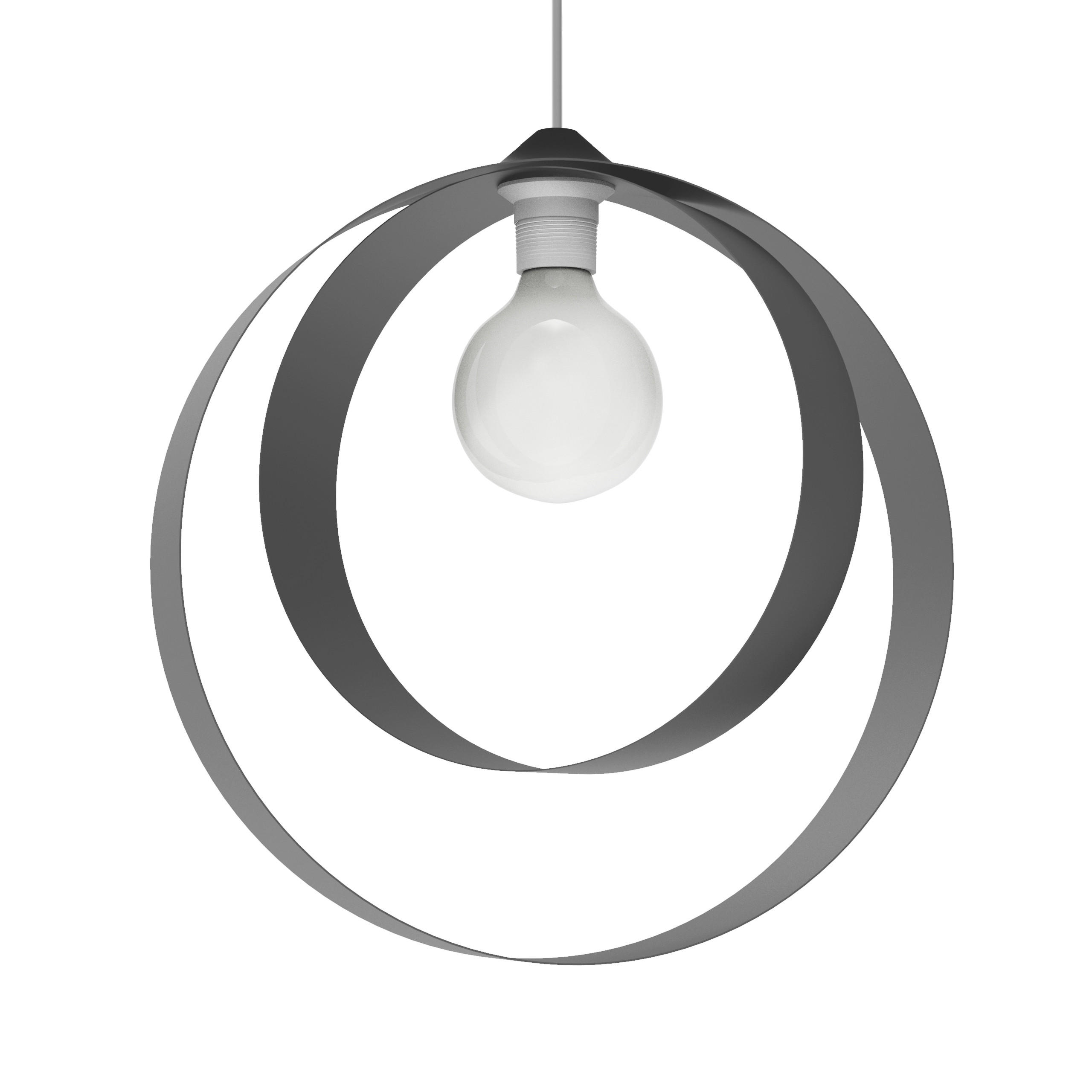 HÄNGELEUCHTE - Grau, Metall (7/40/40cm) - Lumicom