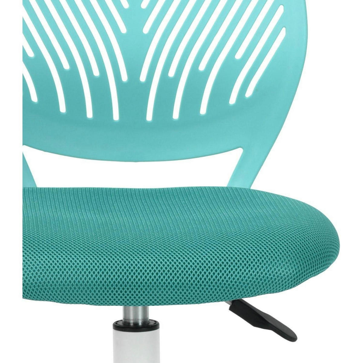 BÜROSTUHL 2er Set Türkis Verstellbar Ergonomisch - Türkis, Textil (38.5/75/40cm)