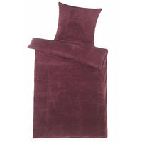 WINTER-BETTWÄSCHE 135x200 Teddy Fleece Warmer Plüsch Bettbezug Kuschelig - Rot - Bordeaux, Textil (135/200cm) - Carpe Sonno