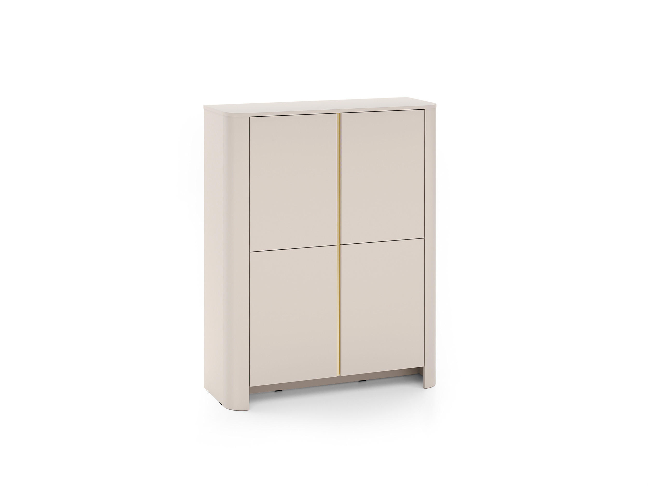 3XE Living Schrank, Beige 103x132x39 cm