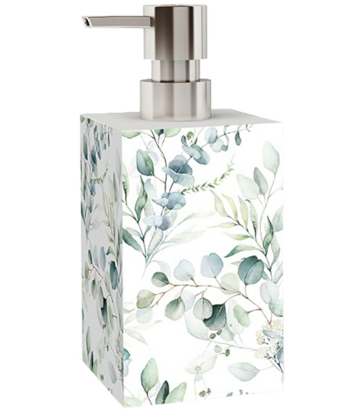 SEIFENSPENDER Eukalyptus - Weiß/Grün, Kunststoff (7/12/7cm) - Sanilo