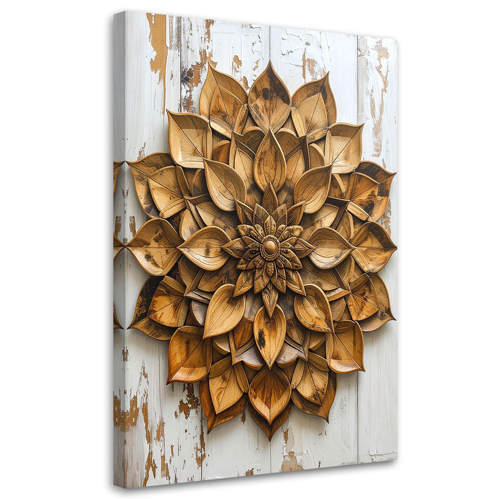 Feeby Leinwandbild Beige 60x90 cm
