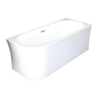BADEWANNE (Standard) - 1 -Sitzer - Acryl - weiß - PONTICOLA - Weiß, Kunststoff (150/59/75cm) - Vente-Unique