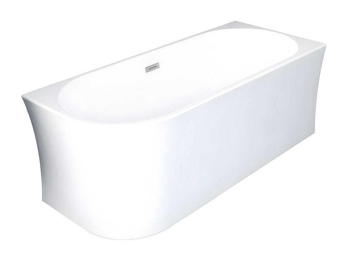BADEWANNE (Standard) - 1 -Sitzer - Acryl - weiß - PONTICOLA - Weiß, Kunststoff (150/59/75cm) - Vente-Unique