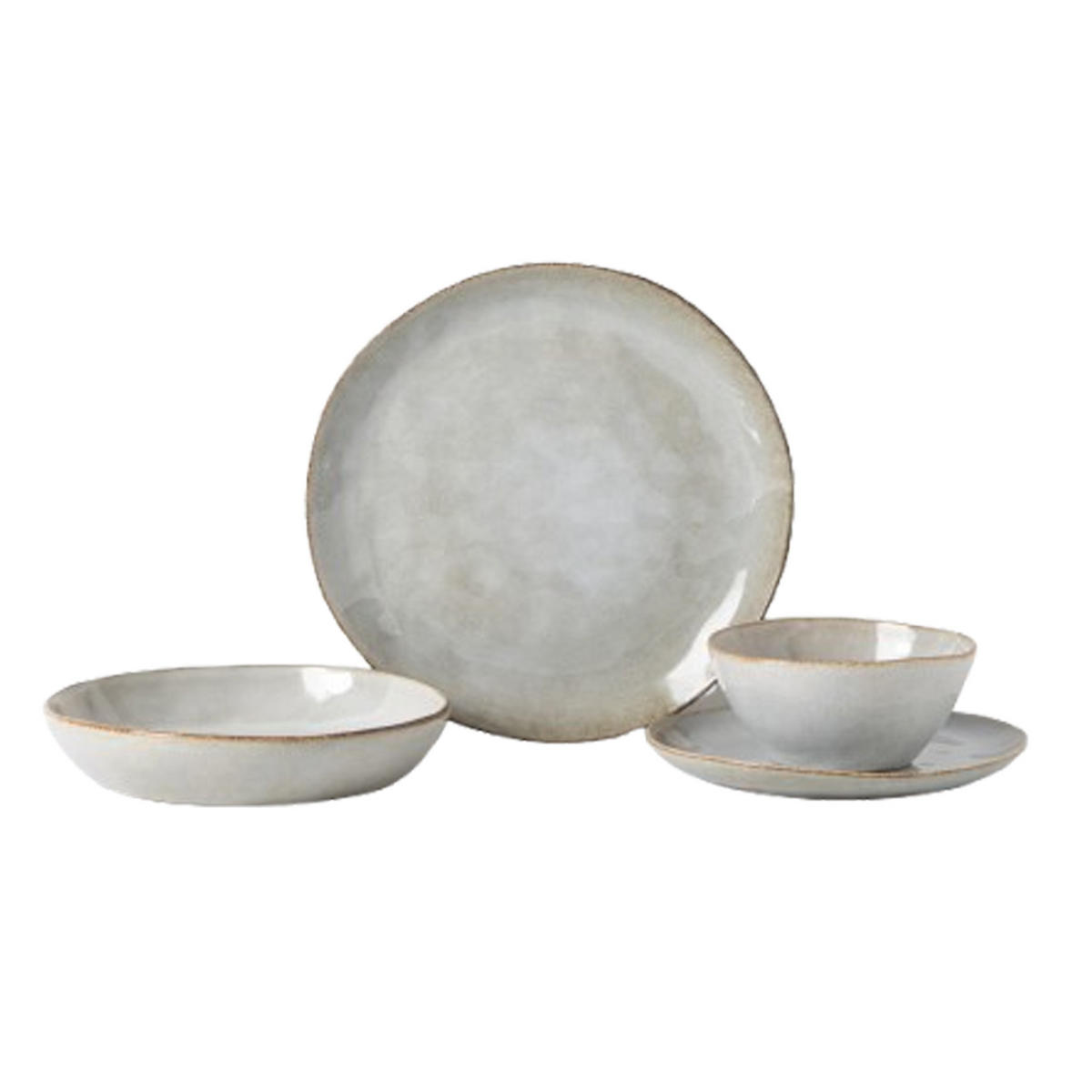 TAFELSERVICE AARHUS 16tlg. NATUR 4 PERSONEN - Naturfarben, Keramik (31/30/41cm) - Mulex