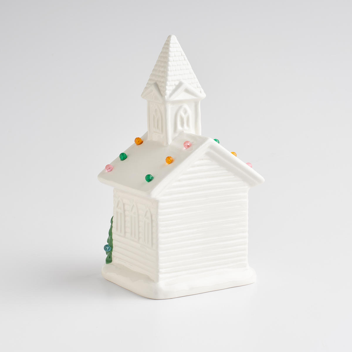DEKOFIGUR Led JOACHIM, 23.5 x 13 cm, Weiß, Beleuchtet Weihnachtsfigur, Weihnachtsdeko, Deko Wohnzimmer, Winter Christmas, XMAS Geschenk - Weiß, Keramik (13/23.5/12.5cm) - home&you