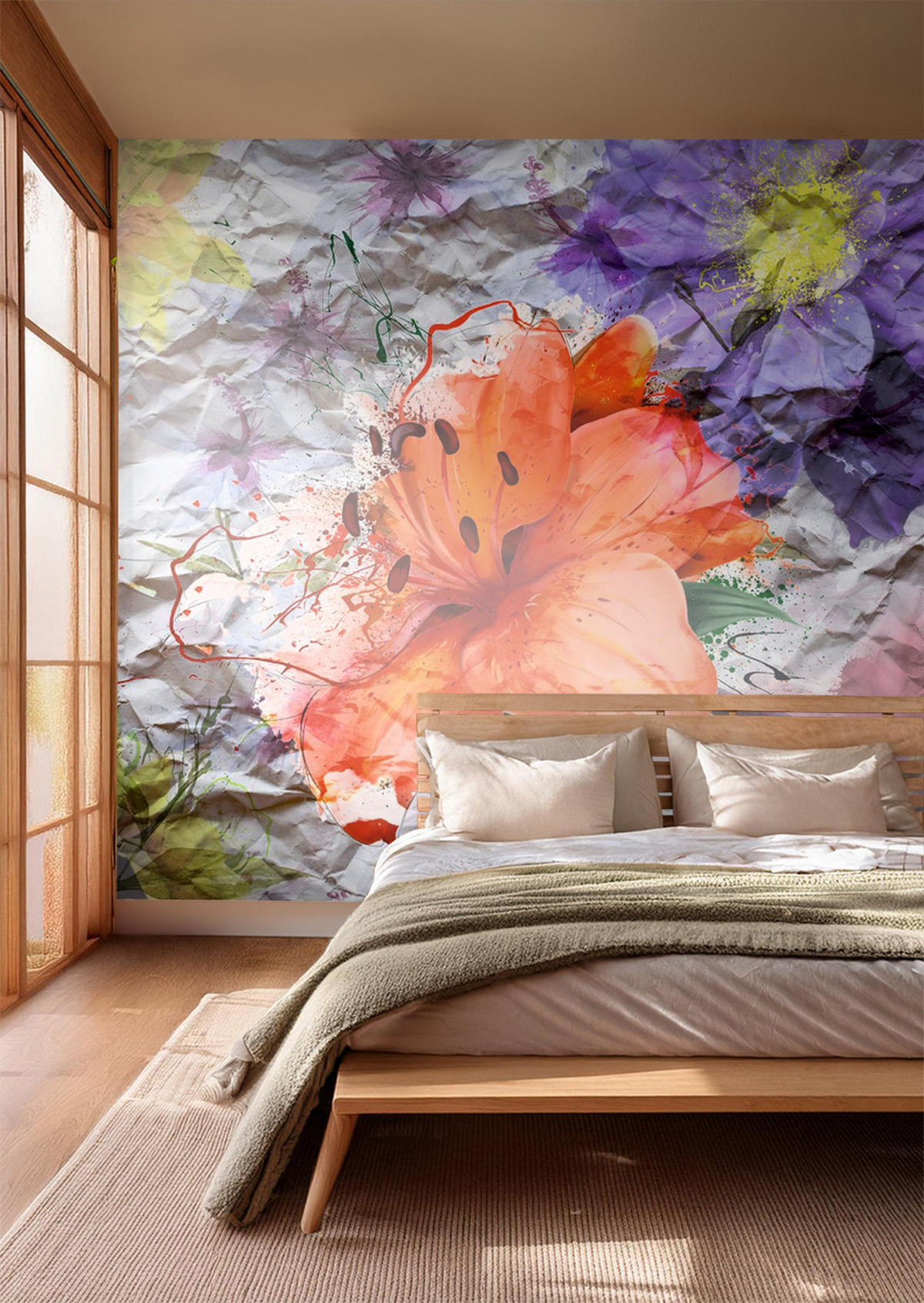 FOTOTAPETE Blumen 375 x 270 cm - Multicolor, Papier (375/270cm) - Sanders & Sanders