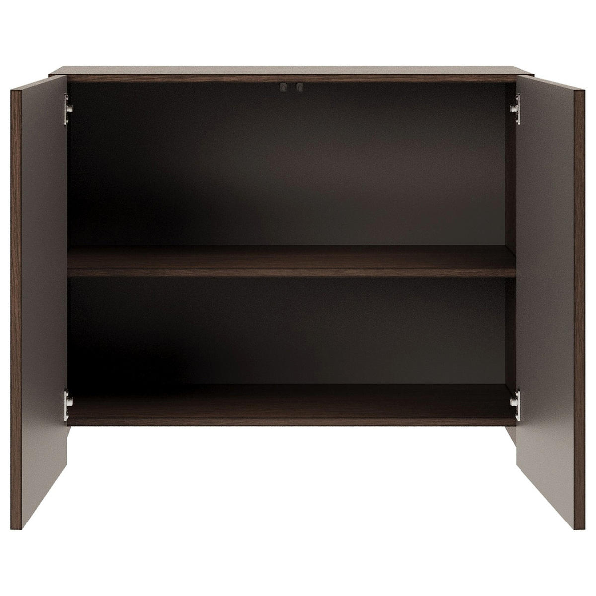 KOMODA Arkadia, dub, 100 cm - tmavě hnědá, kompozitní dřevo (100/81/35cm) - Selsey