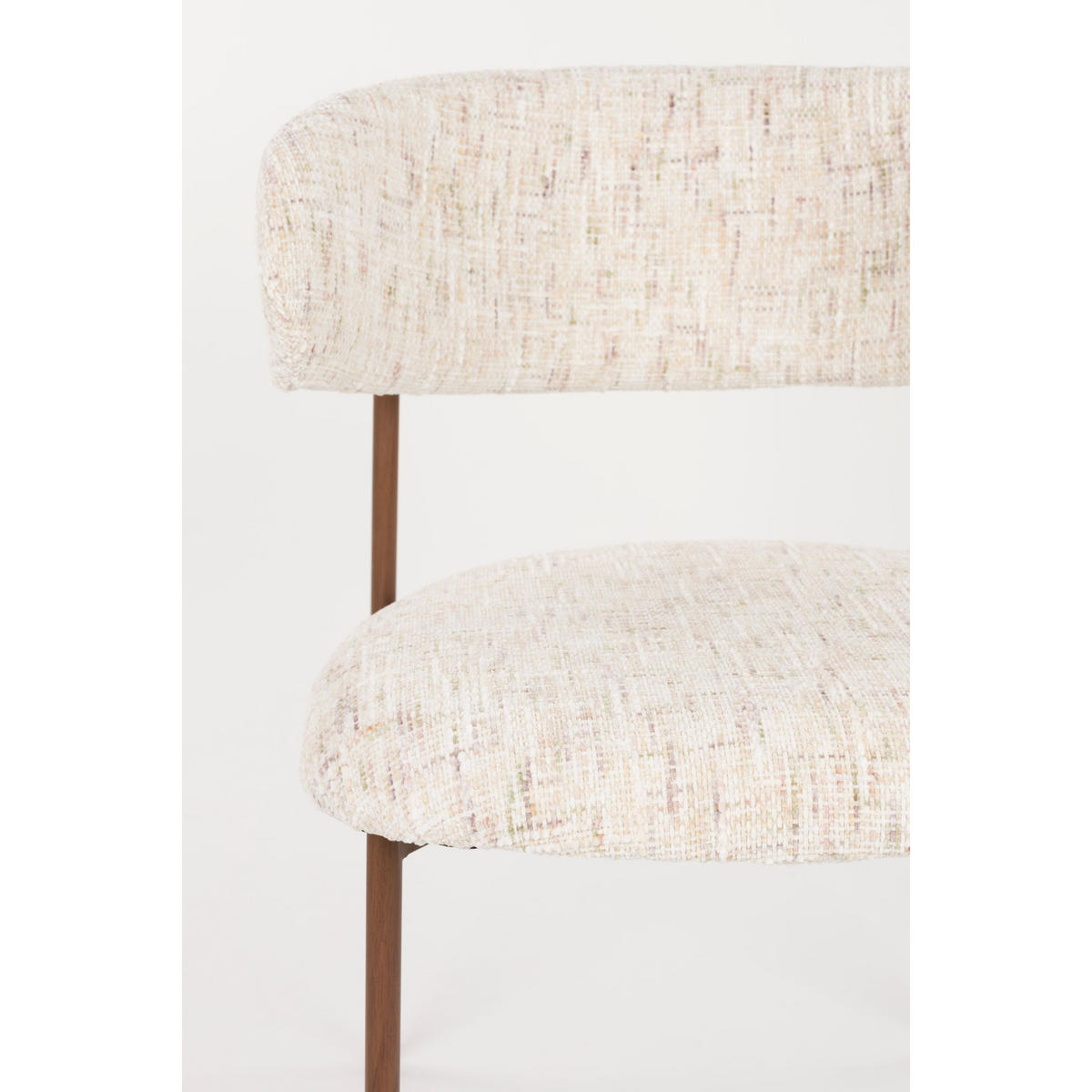 ESSZIMMERSTUHL Claes Creme - 2 er Set - Weiß, Textil (56.5/78.5/57.5cm) - Housecraft Living