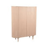 SCHRANK Oliva Braun 47/125/158 cm - Hellbraun, Holz (125/158/47cm) - LABEL51
