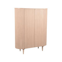 SCHRANK Oliva Braun 47/125/158 cm - Hellbraun, Holz (125/158/47cm) - LABEL51