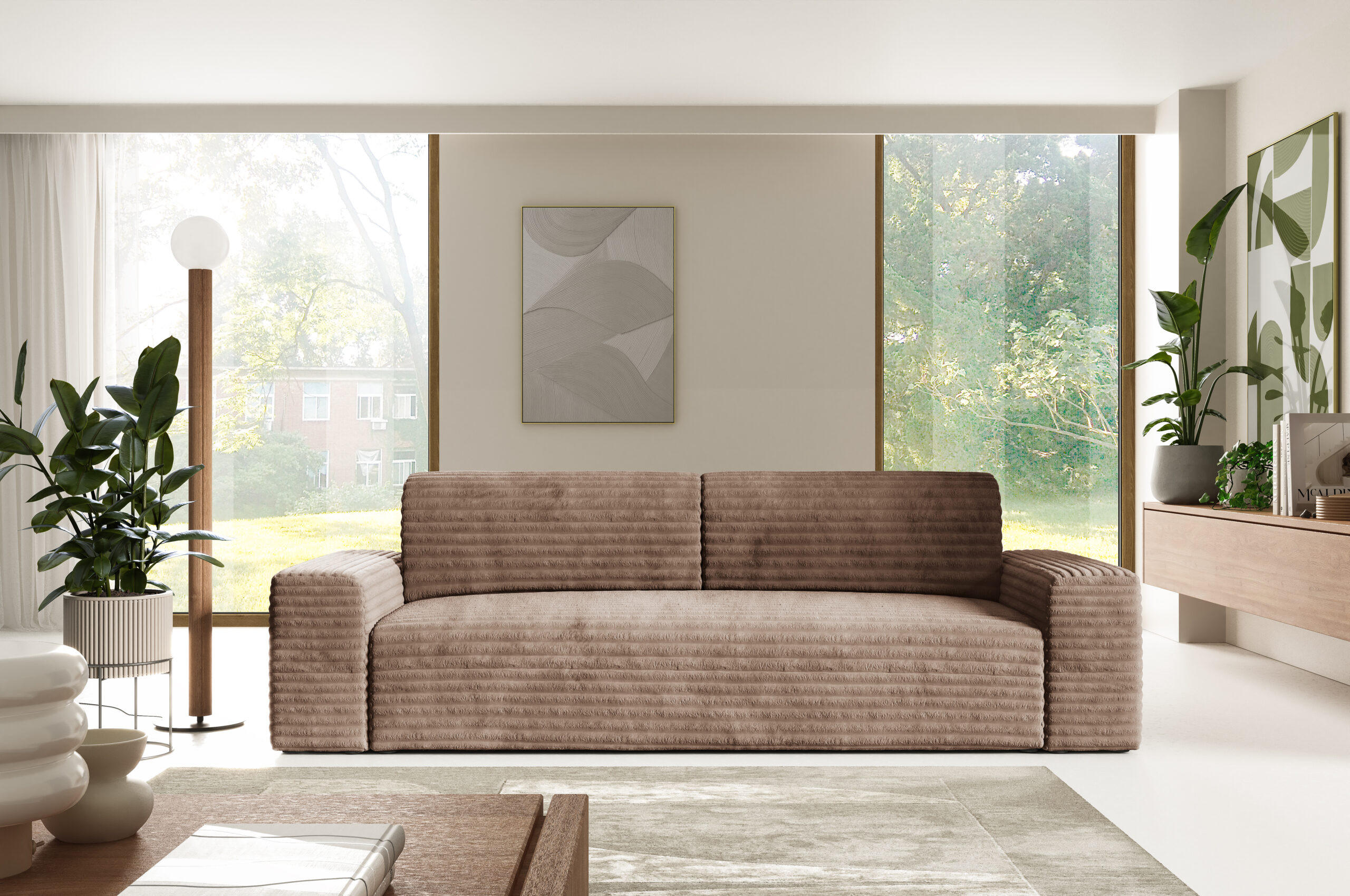 SCHLAFSOFA mit Bettkasten Beige - Beige/Schwarz, Holz/Holzwerkstoff (260/70/102cm) - Furnisell