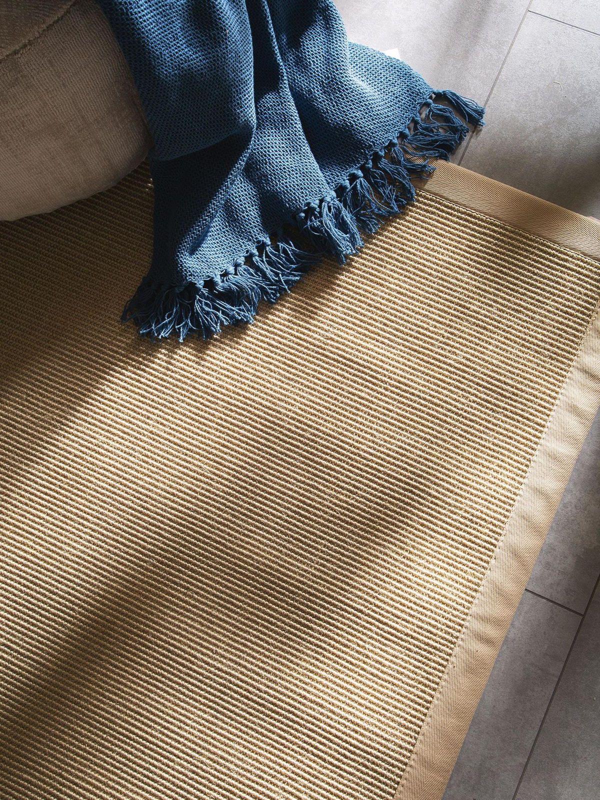 SISALTEPPICH Sana Cream 200x200 cm - Beige, Naturmaterialen/Kunststoff (200/1cm) - KUNSTLOFT