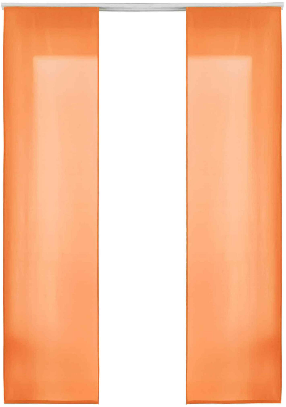VORHANG 2ER SET HxB 245x60 cm Orange - Orange, Textil (60/245cm) - Gardinenbox
