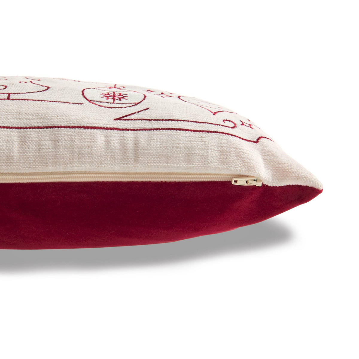 ZIERKISSENHÜLLE WEIHNACHTSKISSEN - Rot, Textil (45/45cm) - Tom Tailor