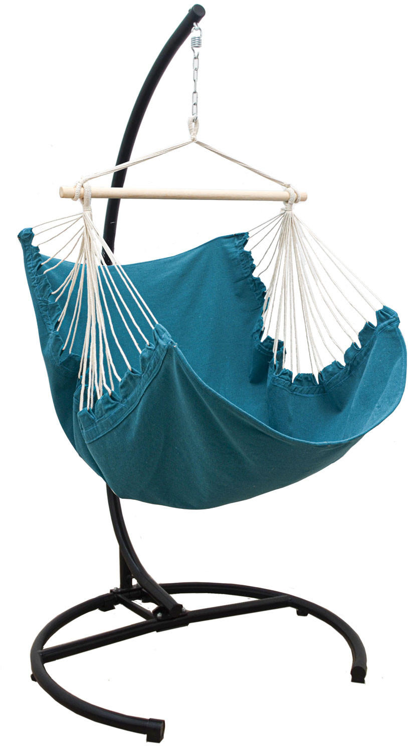 Amanka Xl-Hängesessel Blau 110x210x125 cm