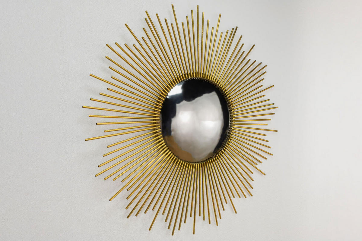WANDSPIEGEL Gold 99/99 cm - Goldfarben, Metall (14.1/99/3cm) - KUNSTLOFT
