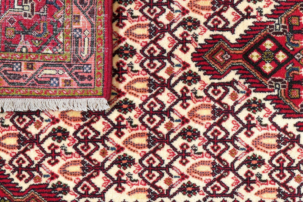 ORIENTTEPPICH handgeknüpft Assadabad Beige 193/78 cm Schurwolle - Beige, Textil (78/193cm) - Looma