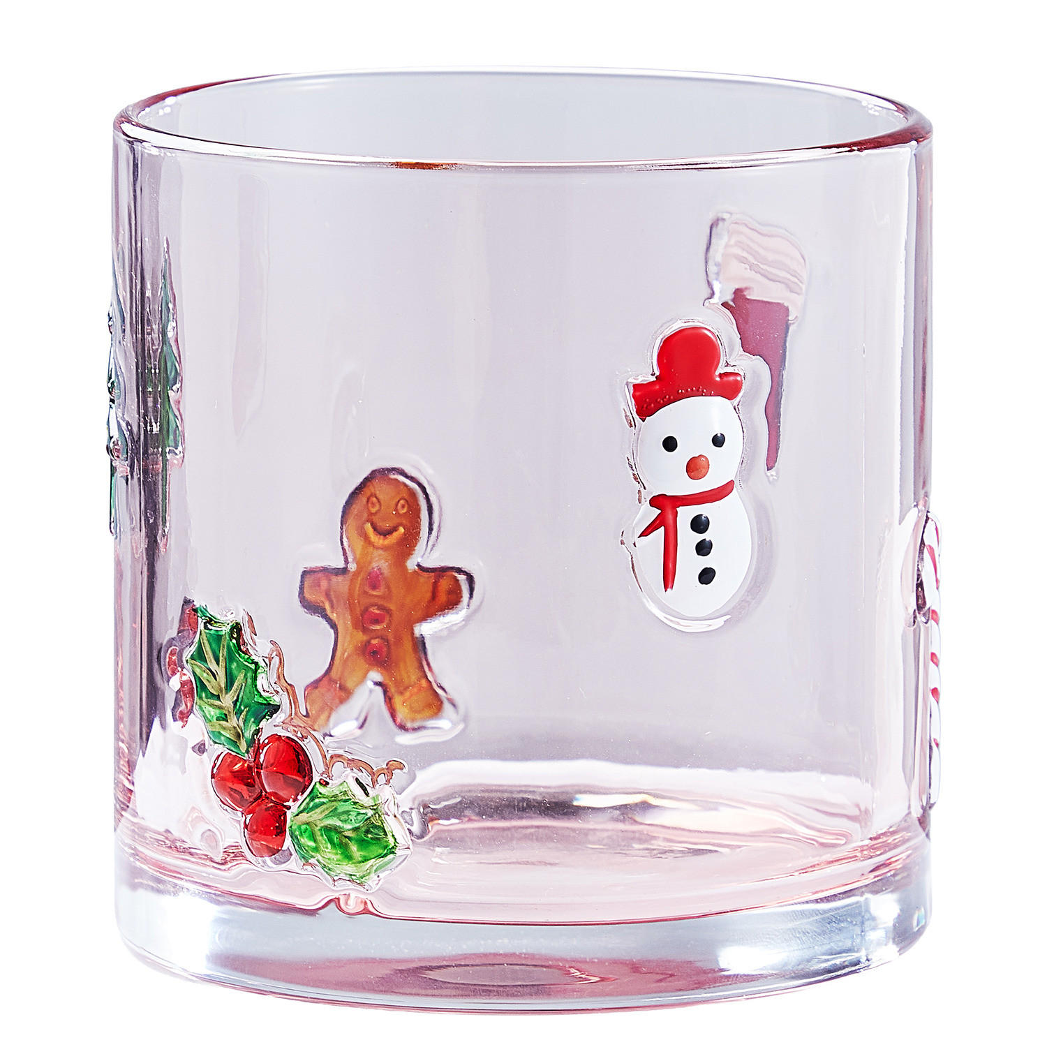 WINDLICHT X-Mas Mix - Pink, Glas (10/10/10cm) - Butlers