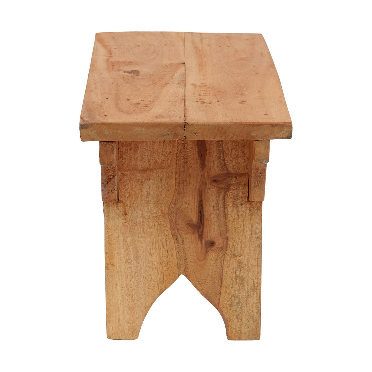 HOCKER Jarno Mahagoni Massivholz naturfarben - Naturfarben, Holz (40/25/20cm) - CREEDWOOD