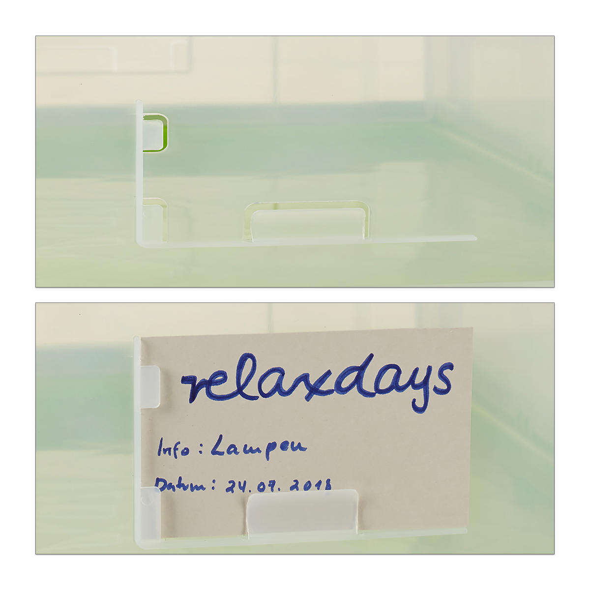 TRANSPORTBOX - Transparent, Kunststoff (59.5/31.5/39.5cm) - Relaxdays