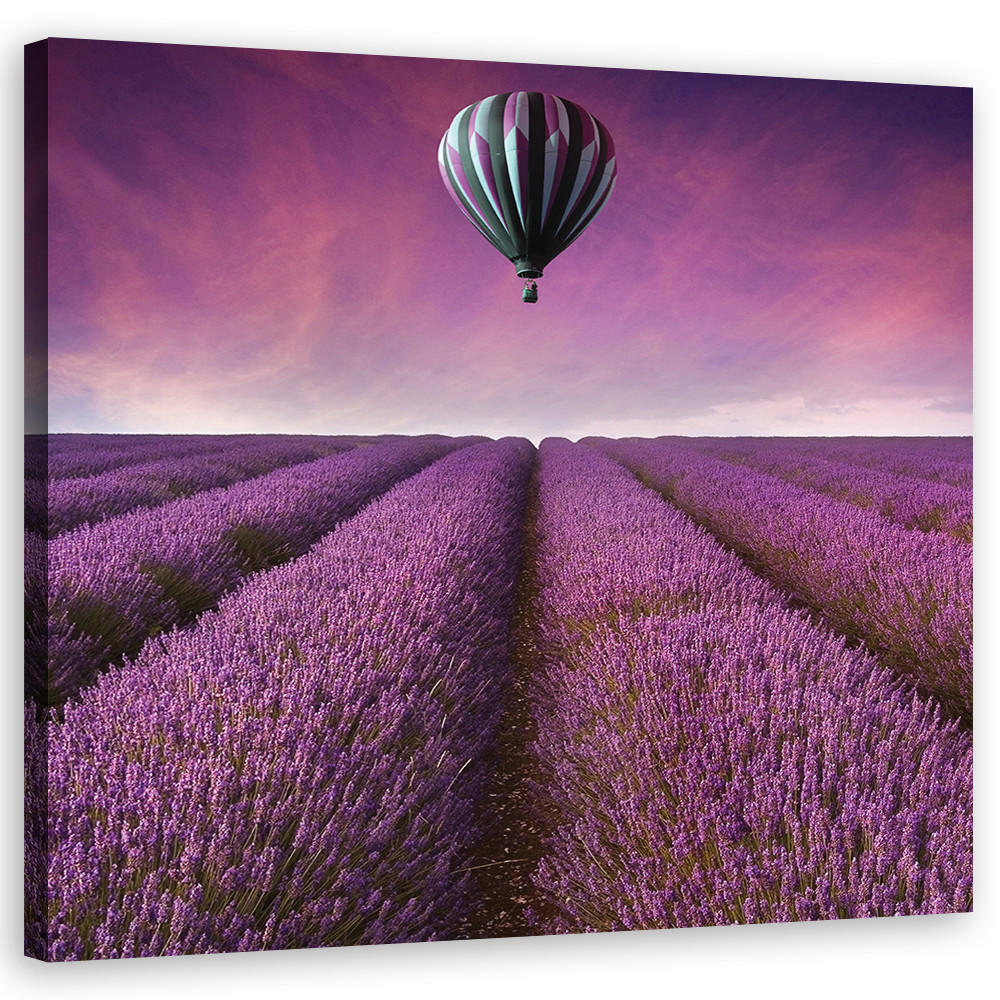 WANDBILD landschaften lila - Lila, Textil (50/50cm) - Feeby