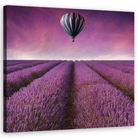 WANDBILD landschaften lila - Lila, Textil (50/50cm) - Feeby