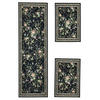 FLACHWEBTEPPICH Flomi Bettumrandung 70x400 cm - Schwarz, Textil (70/400cm) - THEKO