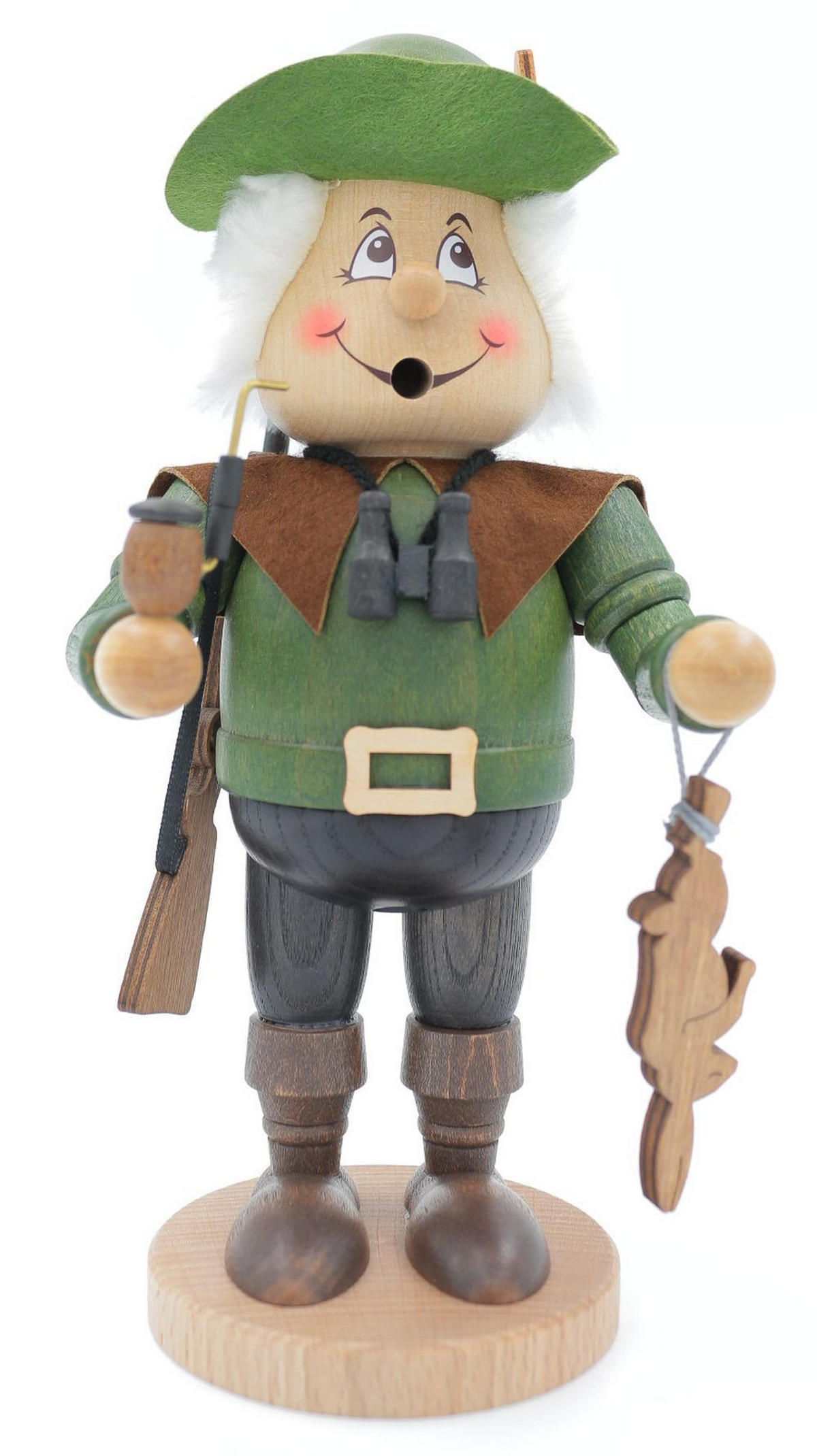 RAUCHFIGUR Wichtel Jäger 23 cm - Multicolor, Holz (11/22/0.1cm)