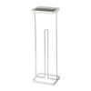 TOILETTENPAPIERSTÄNDER Tower weiß 16/52/12 cm mit Ablage - Weiß, Metall (12/52/16cm) - Yamazaki
