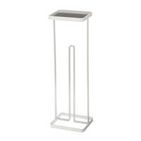 TOILETTENPAPIERSTÄNDER Tower weiß 16/52/12 cm mit Ablage - Weiß, Metall (12/52/16cm) - Yamazaki