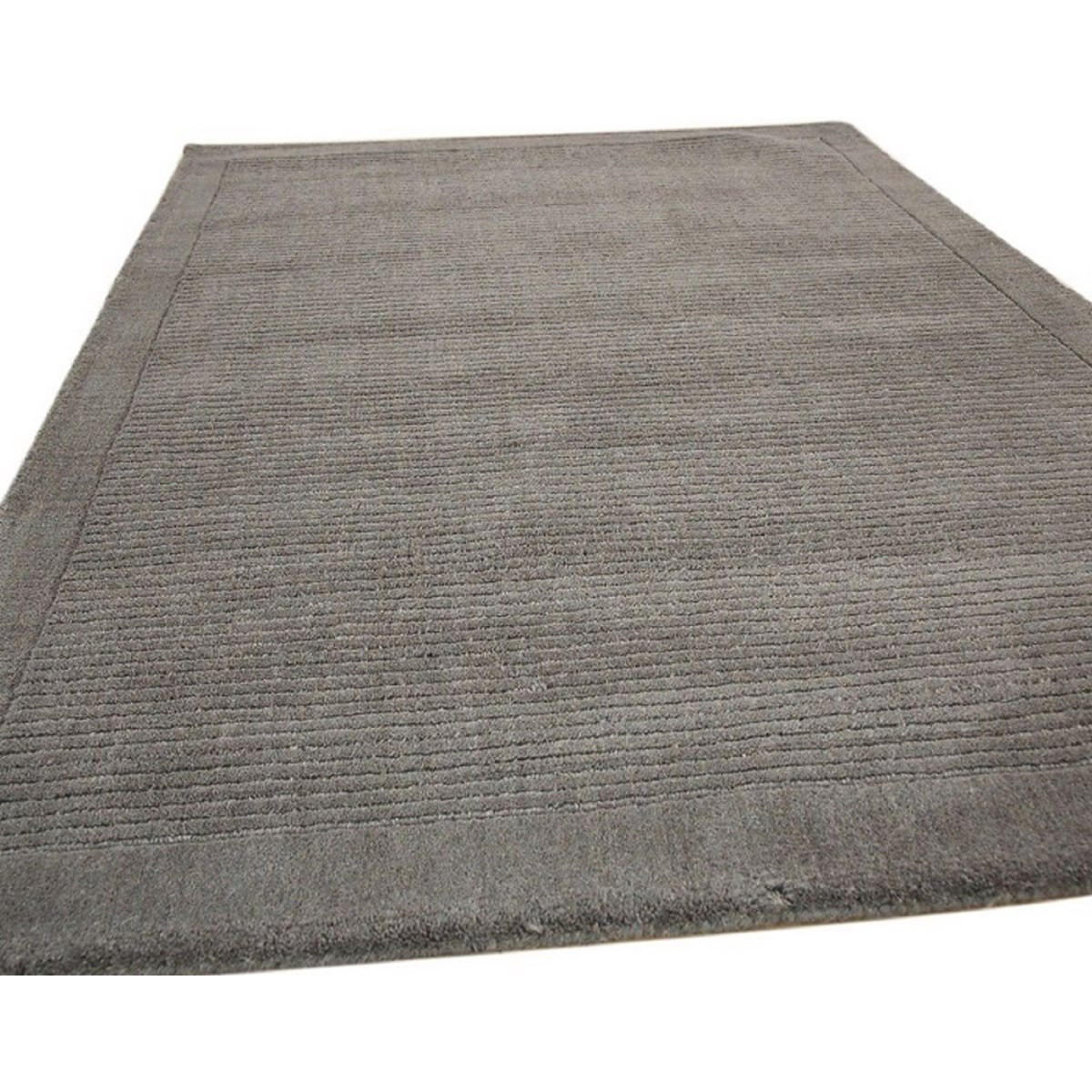 TEPPICH Einfarbiger, getufteter aus reiner Wolle CANDY Grau 60 x 120 cm - Grau, Naturmaterialien (60/120cm) - Novatrend