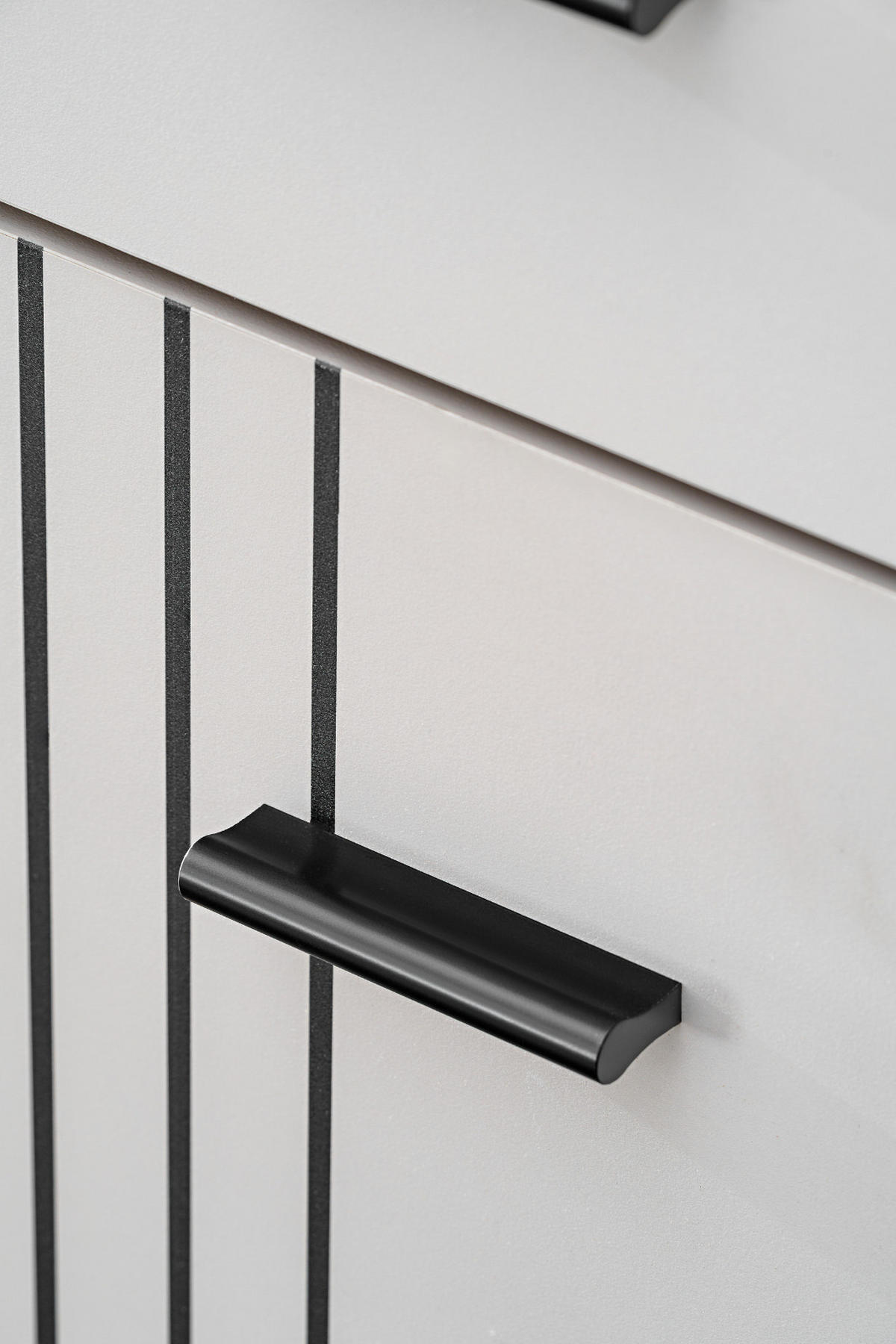 GARDEROBEN-SET Kaschmir, schwarz 5-teilig 180 cm, Flurgarderobe mit viel Stauraum - Kaschmir/Schwarz, Glas/Holzwerkstoff (180/203/32cm) - Inn.Furn
