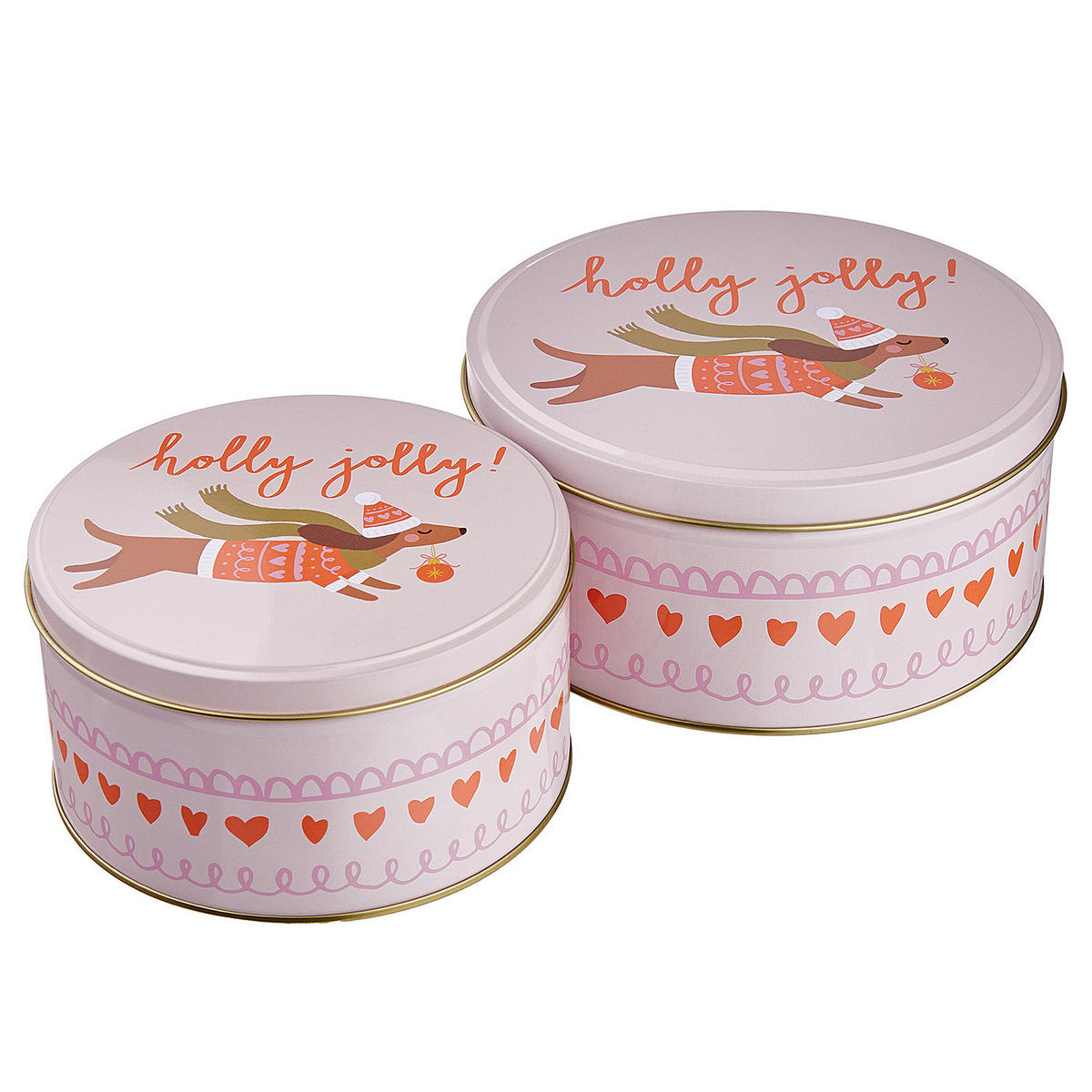 KEKSDOSE Cookie Jar - Rosa, Metall (17/8/17cm) - Butlers