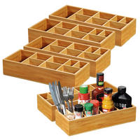 AUFBEWAHRUNGSBOX für Grillutensilien, 6 Stück - Bambus, 36 x 15cm - Naturfarben, Holz (36/7.5/15cm) - Kesper